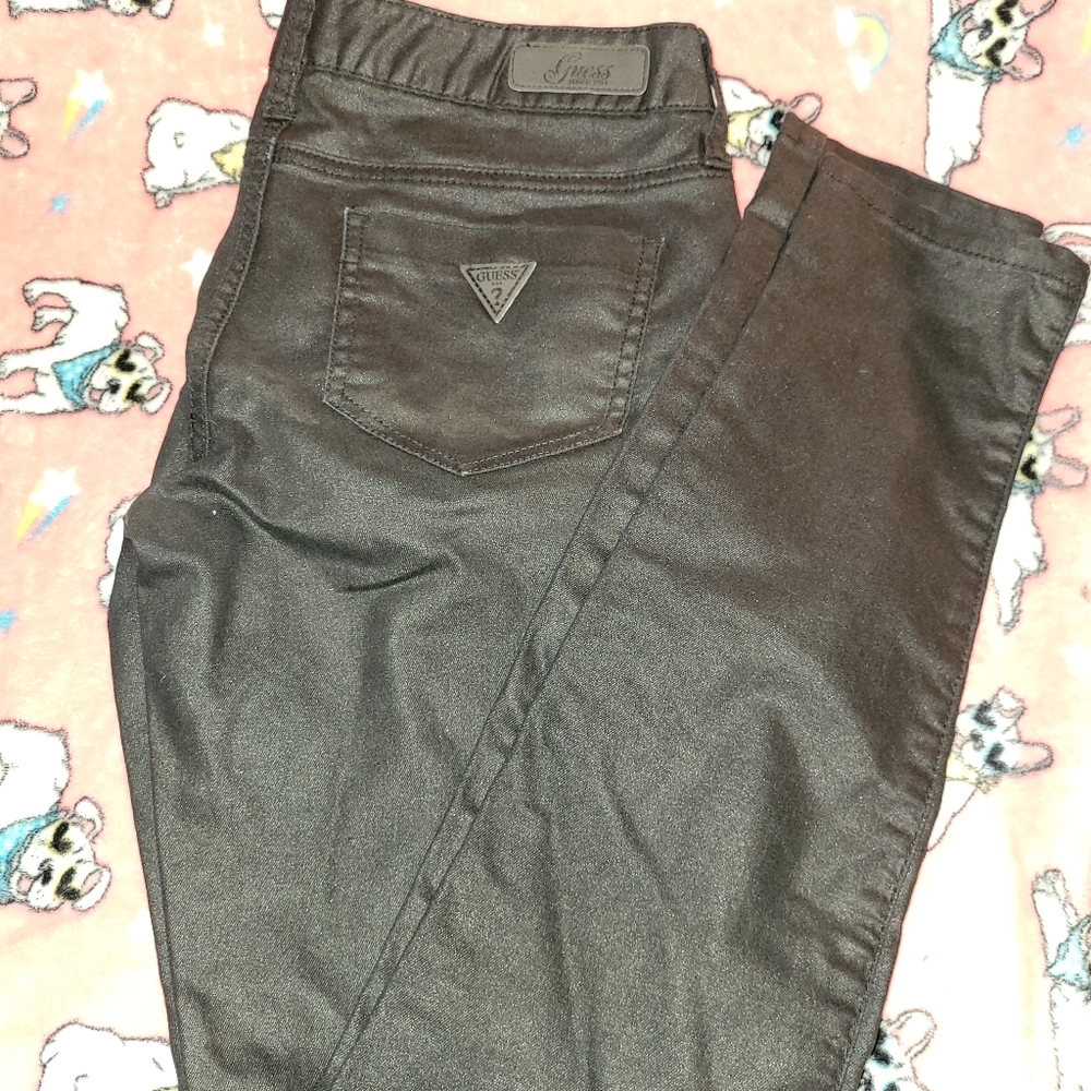 Guess black jeggings